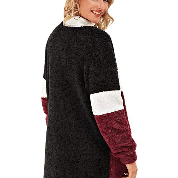 NWT On-Trend Lightweight Teddy Fuzzy Duster Coat - Picture 3 of 4